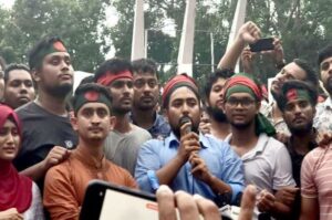 বিজয় এবং একমাত্র বিজয়ই আমাদের লক্ষ্য: শাহবাগে সমন্বয়ক নাহিদের বক্তব্য